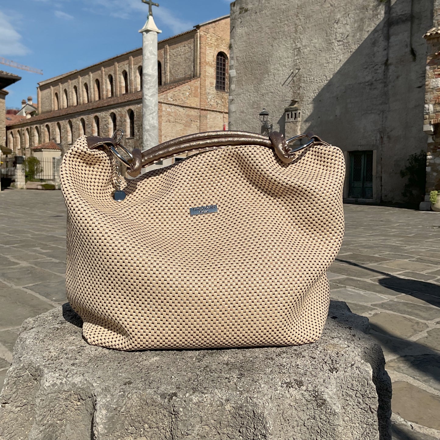 Bolso P40 Rafia Brillante